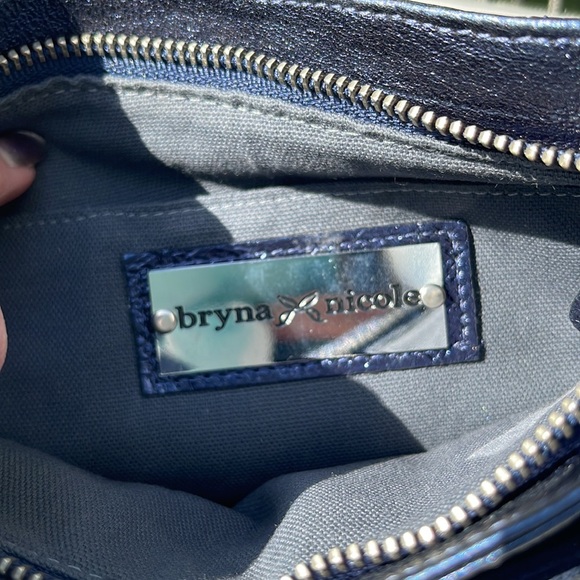 Metallic blue Nicole Bruno clutch in pristine condition - Picture 4 of 5